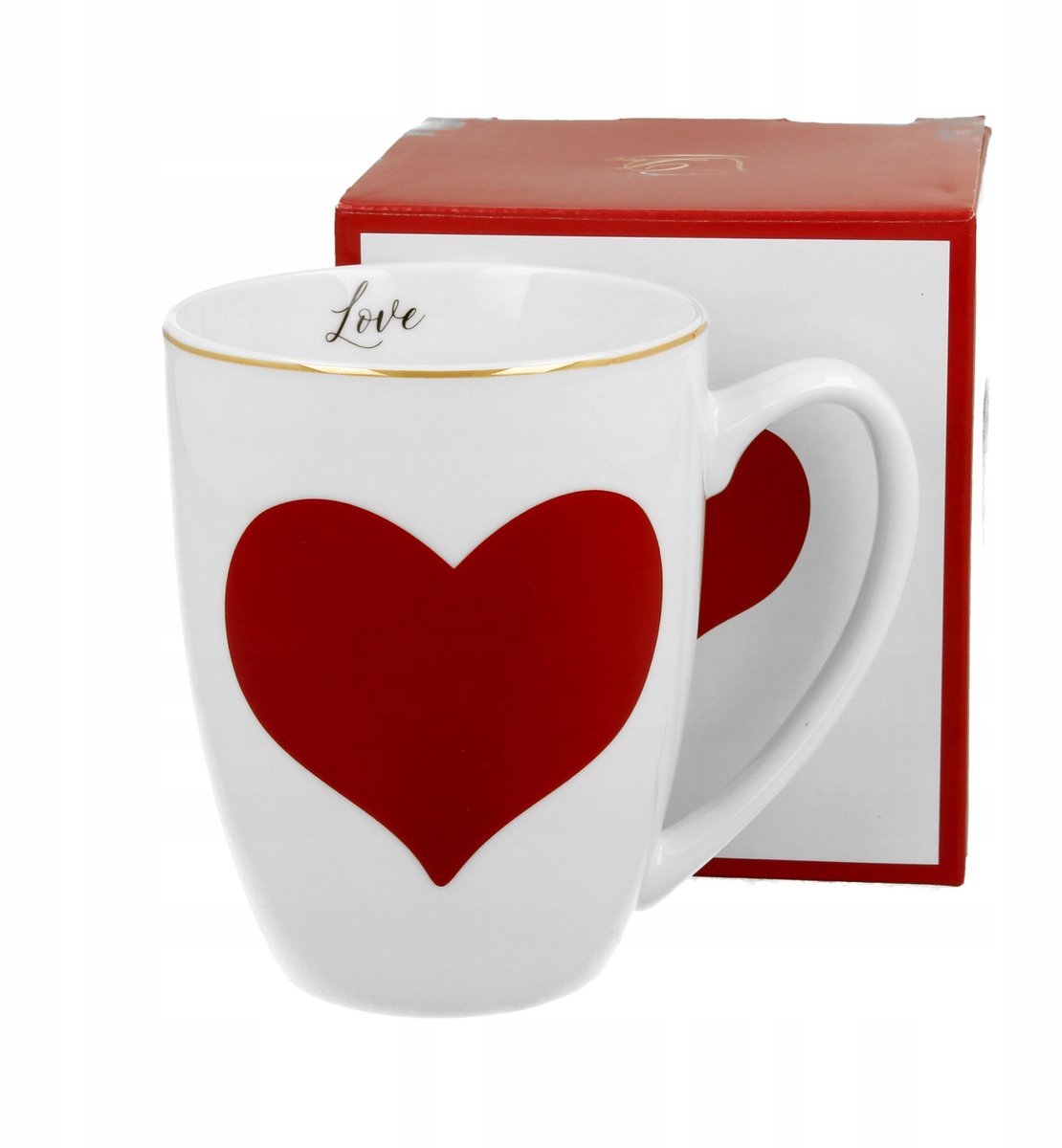 Porseleinen Hart Mok 360ml - Valentijnsdag Cadeau