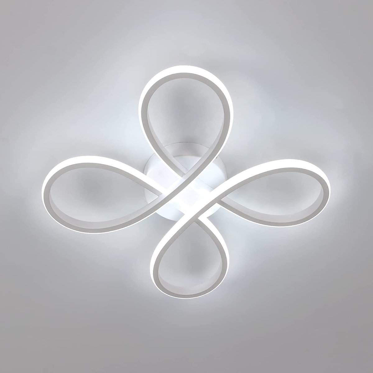 Riserva LED Plafondlamp modern minimalistisch bloemvormig wit 30W koud wit 6500K Ra80 voor woonkamer slaapkamer keuken