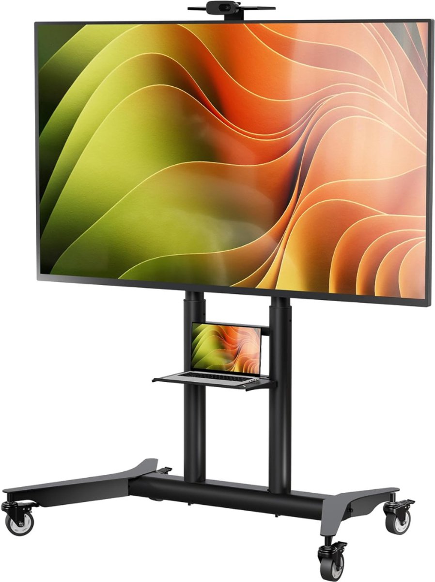 ApexArte® Verrijdbare TV Standaard - Mobiele TV Meubel - TV Kijken