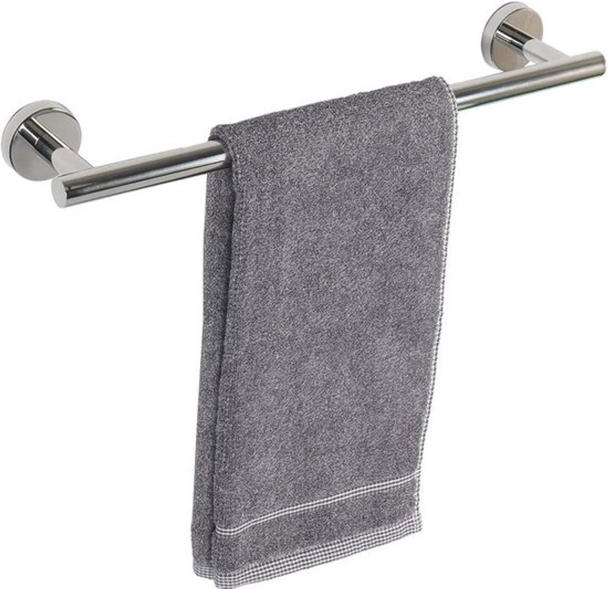 Handdoekhouder 40 cm Roestvrij Staal - Wandmontage voor Badkamer en Keuken