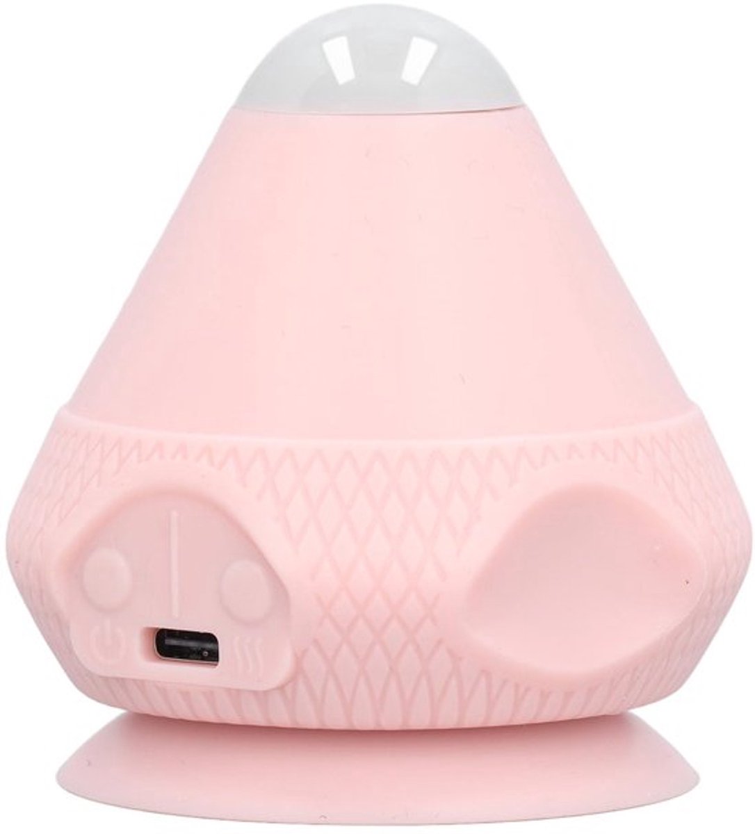 Massagebal met Hittetrilling - Instelbare Warmtecompressie - Zuignap Ontwerp - Dual-Mode Vibrerende Massage - Ontspanning voor Rug en Nek - Massageapparaat