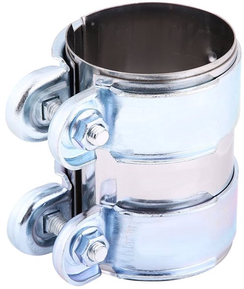 Uitlaatklem 63 mm - Aluminium Slangklem - Turbo Uitlaatband - Catback Slangconnector - CNC-Precisiebewerking - Duurzaam en Veelzijdig - Uitlaatpijpklem
