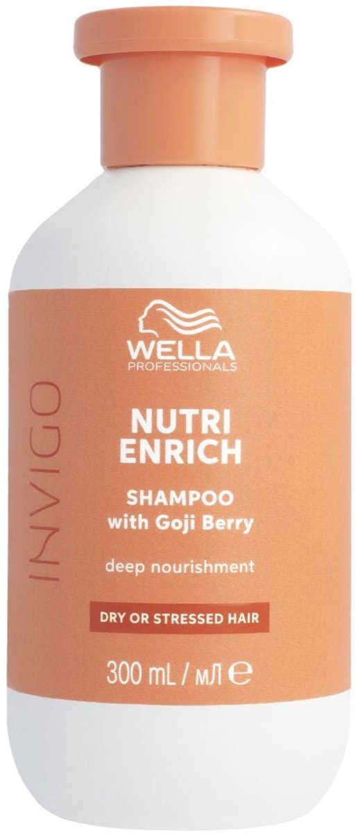 Wella Professionals Invigo Nutri Enrich Shampoo Droog Haar 300ml - Normale shampoo vrouwen - Voor Alle haartypes
