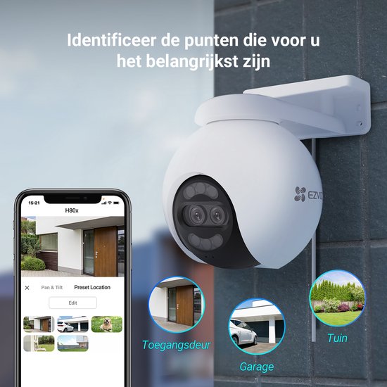 Ezviz H80x dubbele wifi-camera met pan en tilt van EZVIZ — afbeelding 2