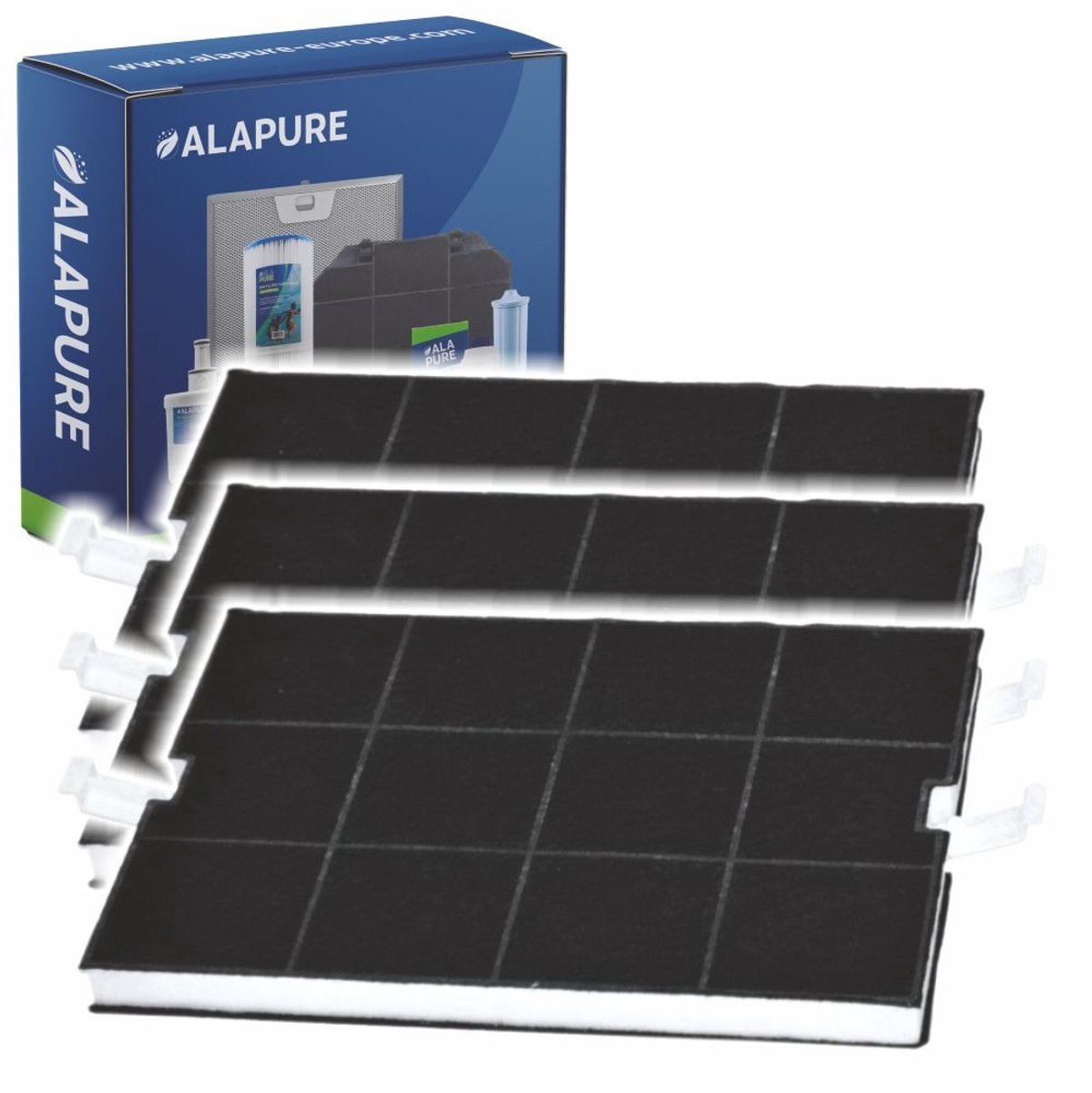 3x Koolstoffilter voor Balay 351210 / 00351210
