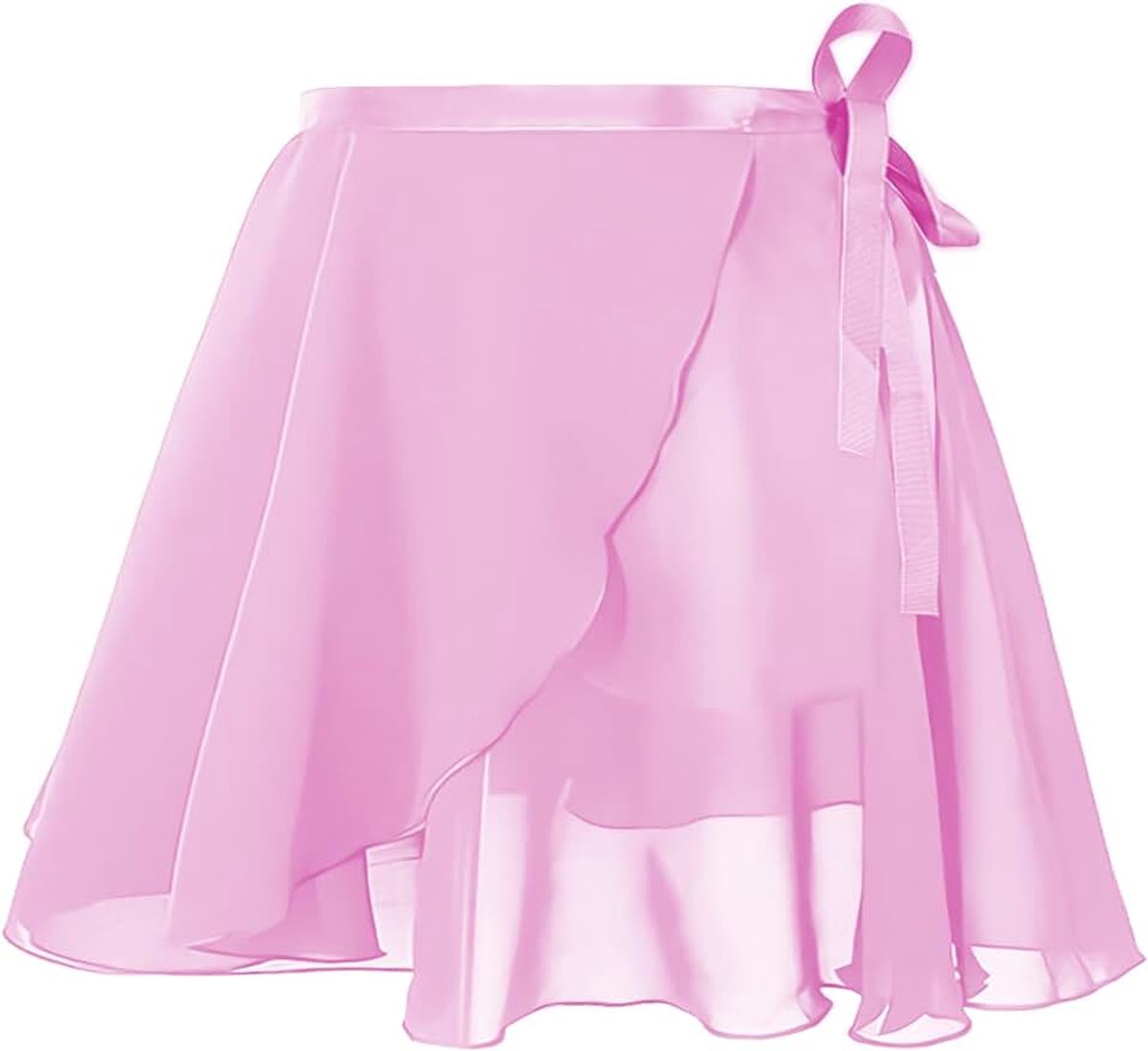 Balletrok voor dames, transparante chiffon dansrok met verstelbare taille, strik, gymnastiek, balletrok voor volwassen meisjes