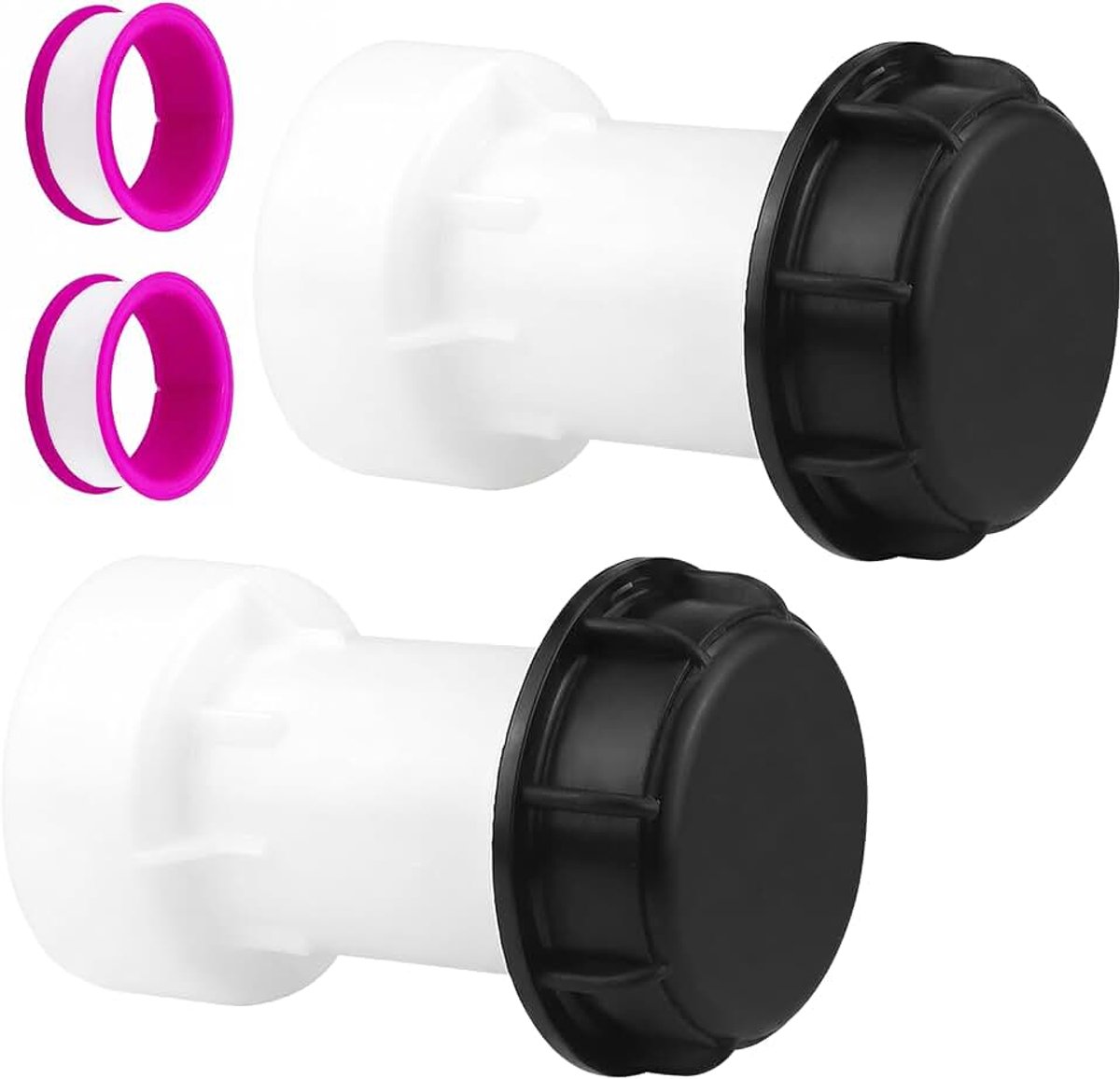 2 stuks IBC verlengadapter S60x6 tankaccessoires grove schroefdraad tankaansluiting voor tank 1000 l irrigatie