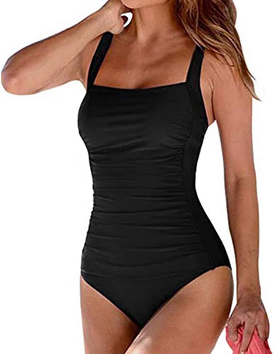 Badpak voor dames, buik, eendelig, buikreducerend, hoge taille, eendelig badpak voor vrouwen, sexy U-hals, bikinisets