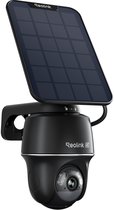 Reolink Argus PT Ultra - 4K Draadloze Batterij-buitencamera - Kleuren Nachtzicht - Automatische Tracking - Afneembaar Zonnepaneel - Dual-Band WiFi 6 - Tweewegs Audio - Zwart