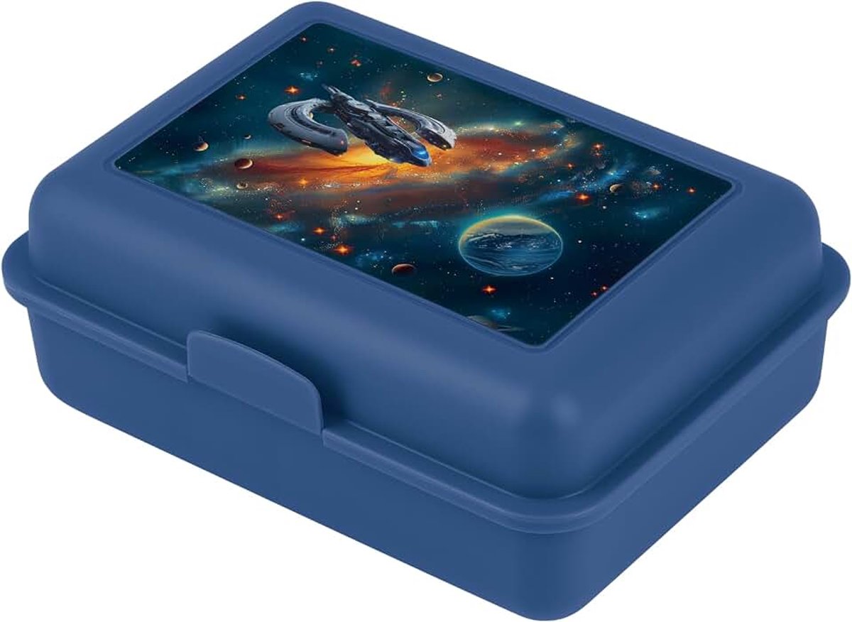 Lunchbox voor kinderen voor school – Lunchbox voor meisjes, jongens, kleuterschool – Jausenbox, Brotzeitbox, Brotbox, Snackbox (Ruimte)