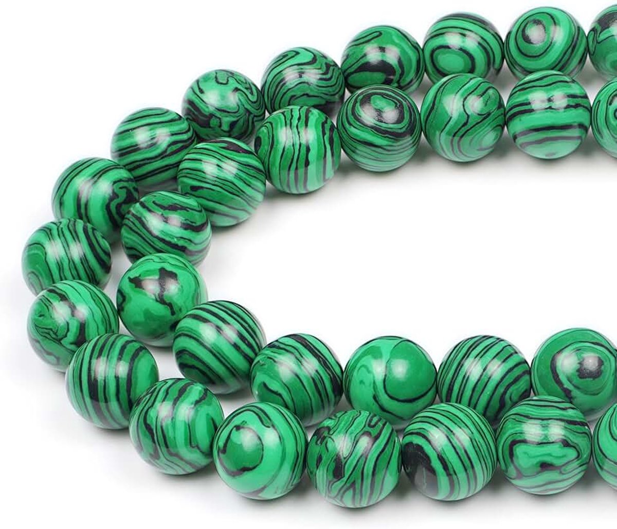 Kralen Synthetisch Malachiet Ronde Losse Kralen Voor het Maken van Sieraden Armbanden Kettingen