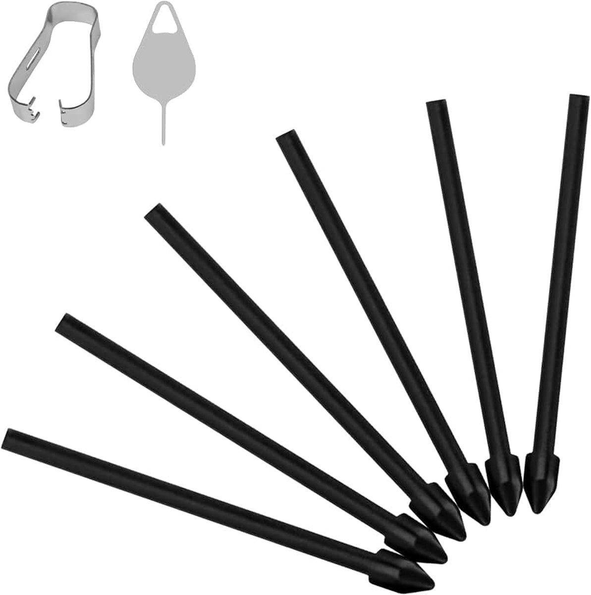 S Pen Tips, 6 STKS Vervanging Tips Nibs voor Galaxy Tab S6 Lite/S7 FE/S9+ Plus/S9 FE+ Plus/S9 FE/S9/S9 Ultra/S8 Ultra/S8+ Plus/S8, Stylus Tips met Pincet Tool