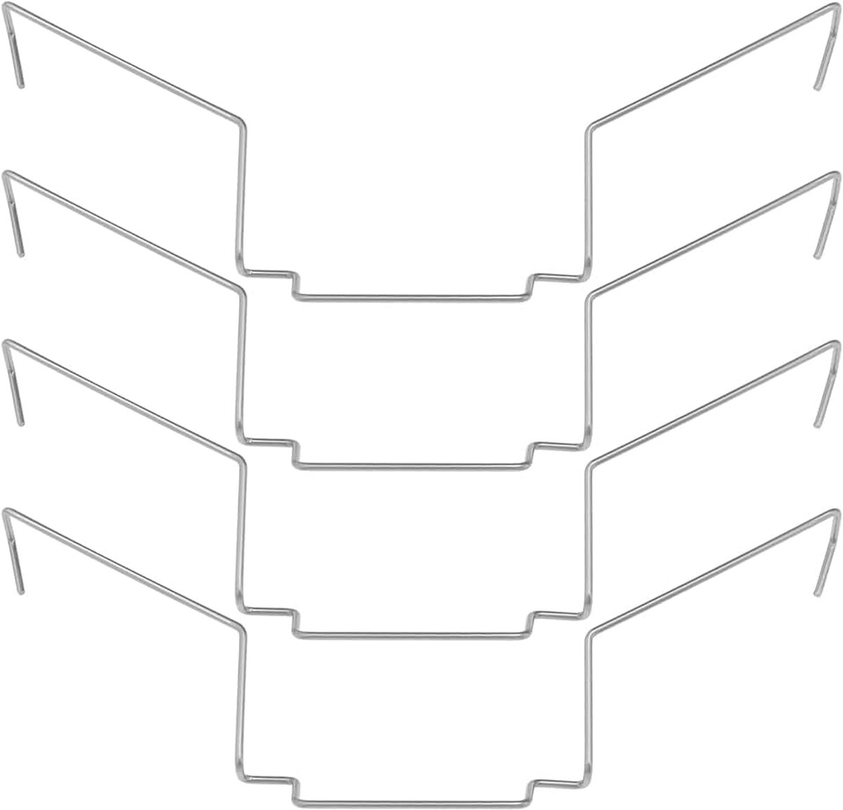 Idea 4 stks 12 cm roestvrij staal CPU koellichaam ventilator draad gesp dikte ongeveer 2,5 cm CPU-ventilator compatibel met Xuanbing 400 Donghai X4/X5