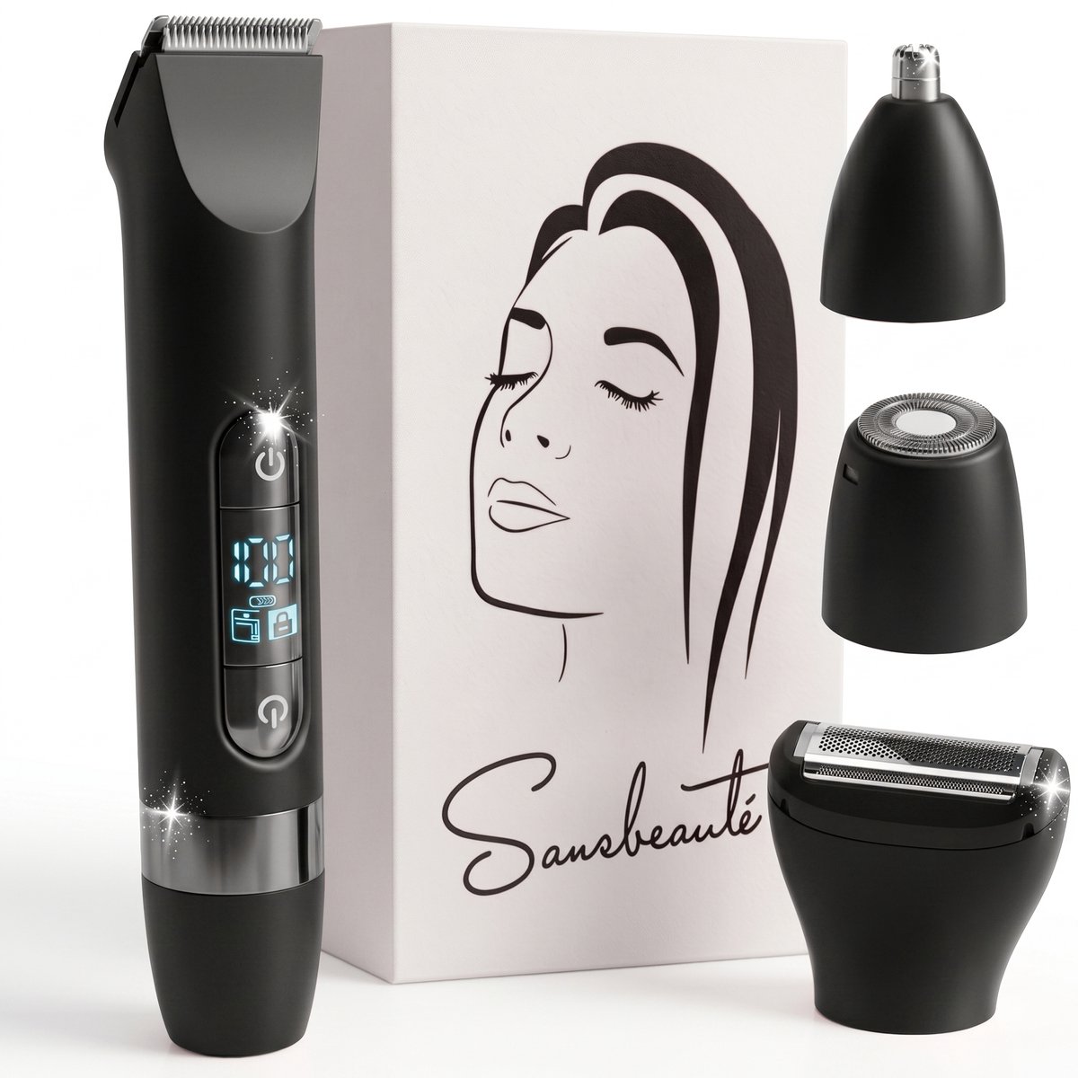 Sansbeauté® 4 in 1 Ladyshave - Zwart