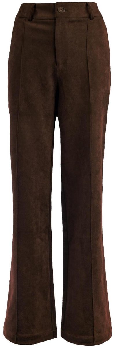 NED Broek Seasonable Pilar 2b Rmj Suedine 26w U127 16 Ganache Brown Dames Maat - XXL