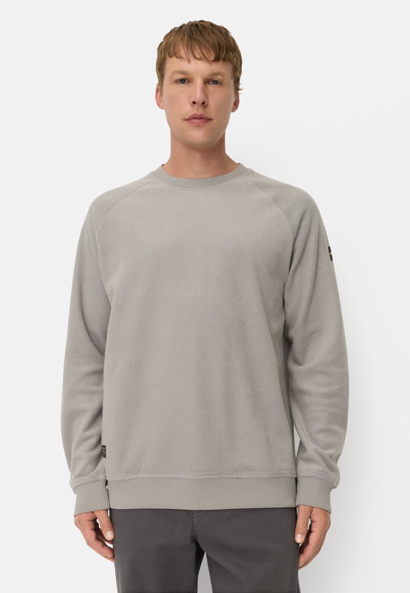 camel active Frottee sweater met zachte binnenkant - Maat menswear-3XL - Grijs