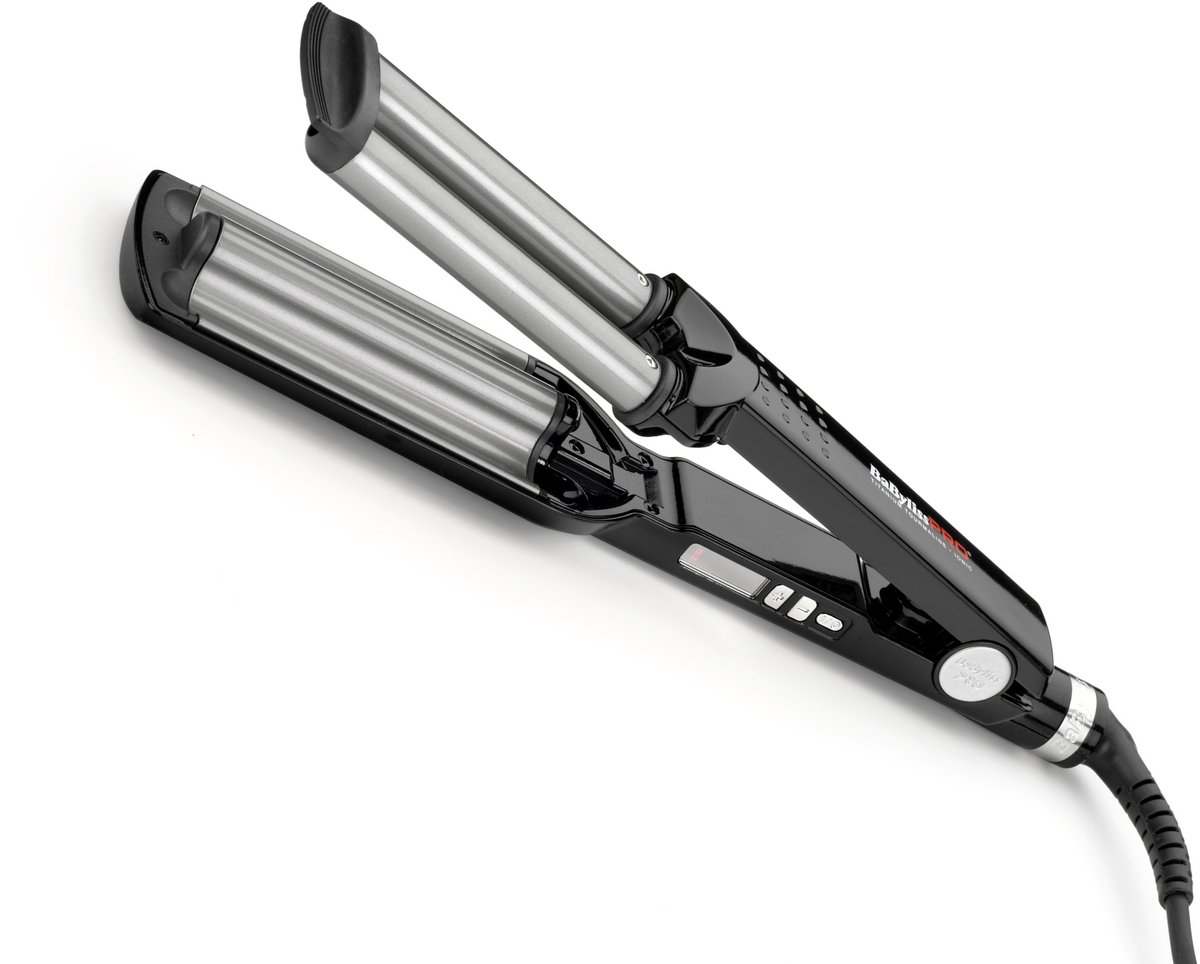 BaBylissPRO Professionele 3D Waver – Titanium Tourmaline – Triple Barrel Krultang voor natuurlijke waves – Ionisch
