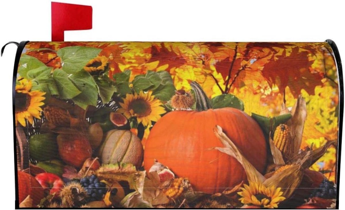 Brievenbus Cover - Brievenbus Decoratie - Buiten Versieren - Magnetische Bevestiging - 255 x 21 inch - Herfstkleuren