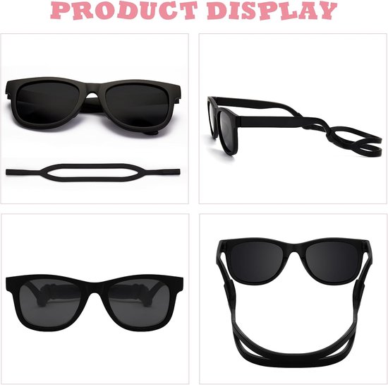 Baby Zonnebril 0-24 Maanden Polarized met Verstelbare Silicone Band en Flexibel Frame UV Bescherming — afbeelding 4