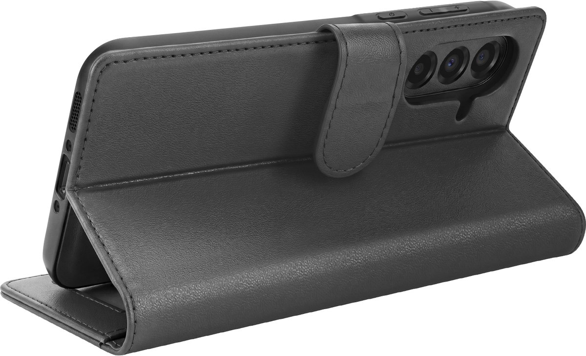 Mayaxess, Portemonnee Hoesje Geschikt voor Samsung Galaxy A56 Anti-RFID met Afneembare Case, Zwart
