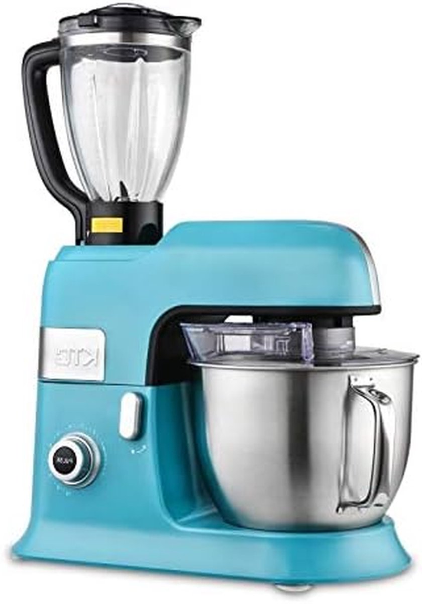 Keukenmachine XL - Mixer Kneedrobot - Bakken en Mixen - Planetaire Beweging - 6.5 Liter Kom - Blauw