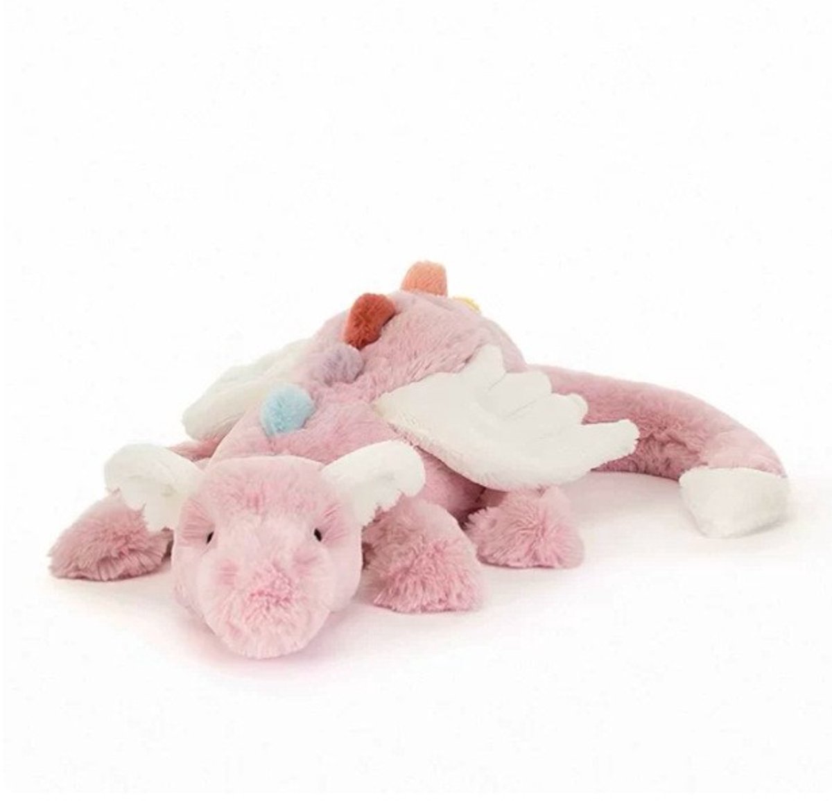 Casalora Pluche Knuffel – Draakkussen Drake Knuffel – 50 cm – Sknuffel Dino Speelgoed – Lichtroze