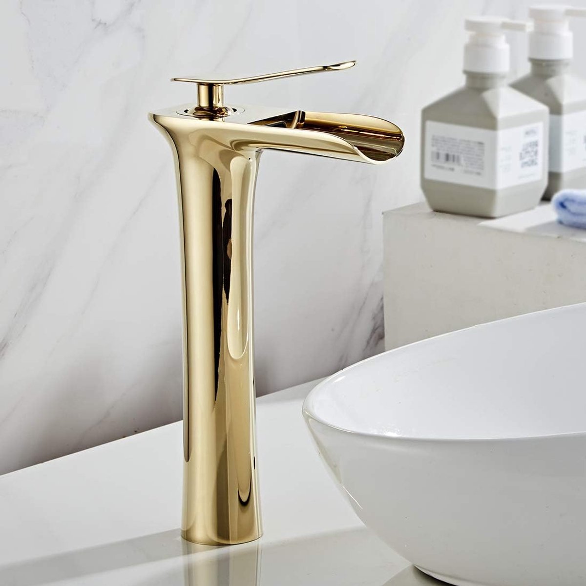 Kraan Badkamer Waterval Hoge Opzetwastafel