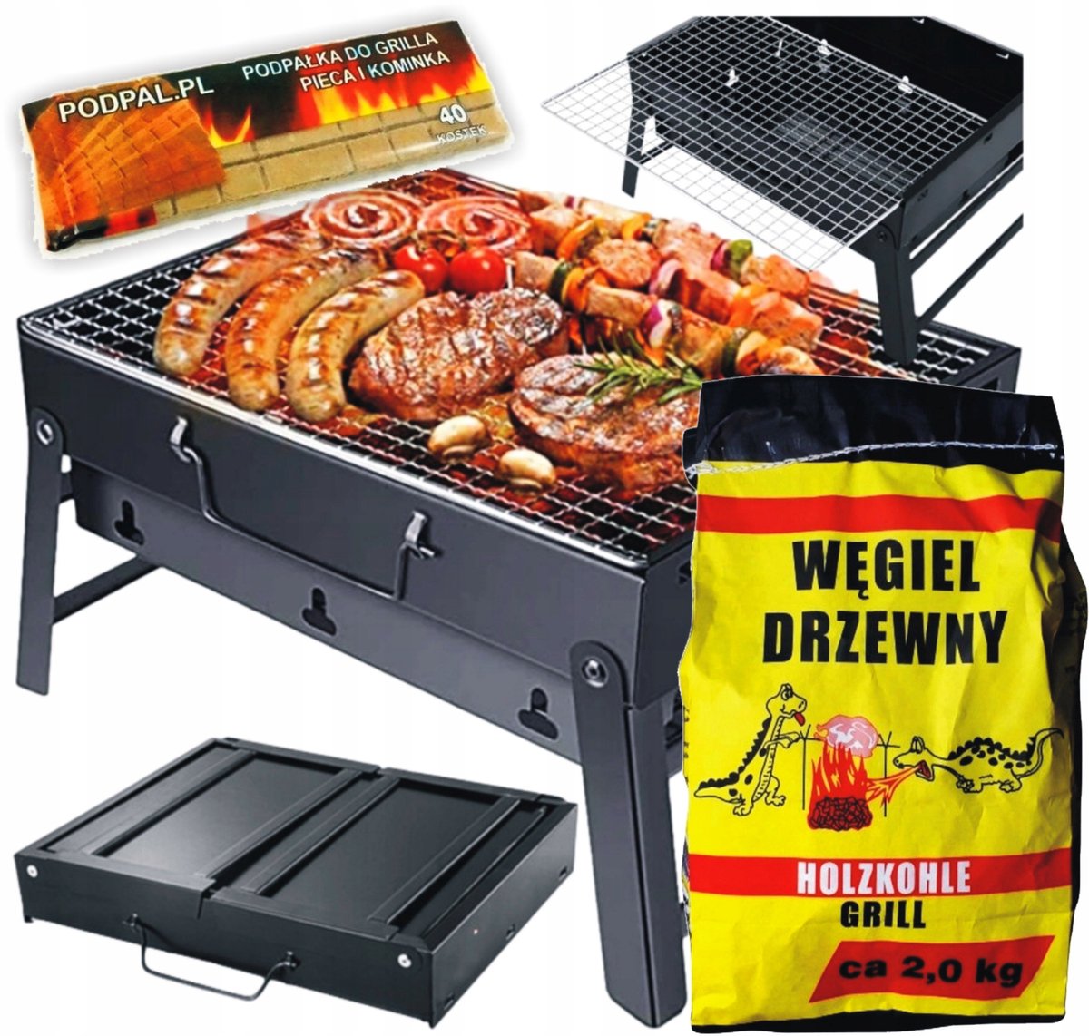 Compacte Opvouwbare Barbecueset met Accessoires