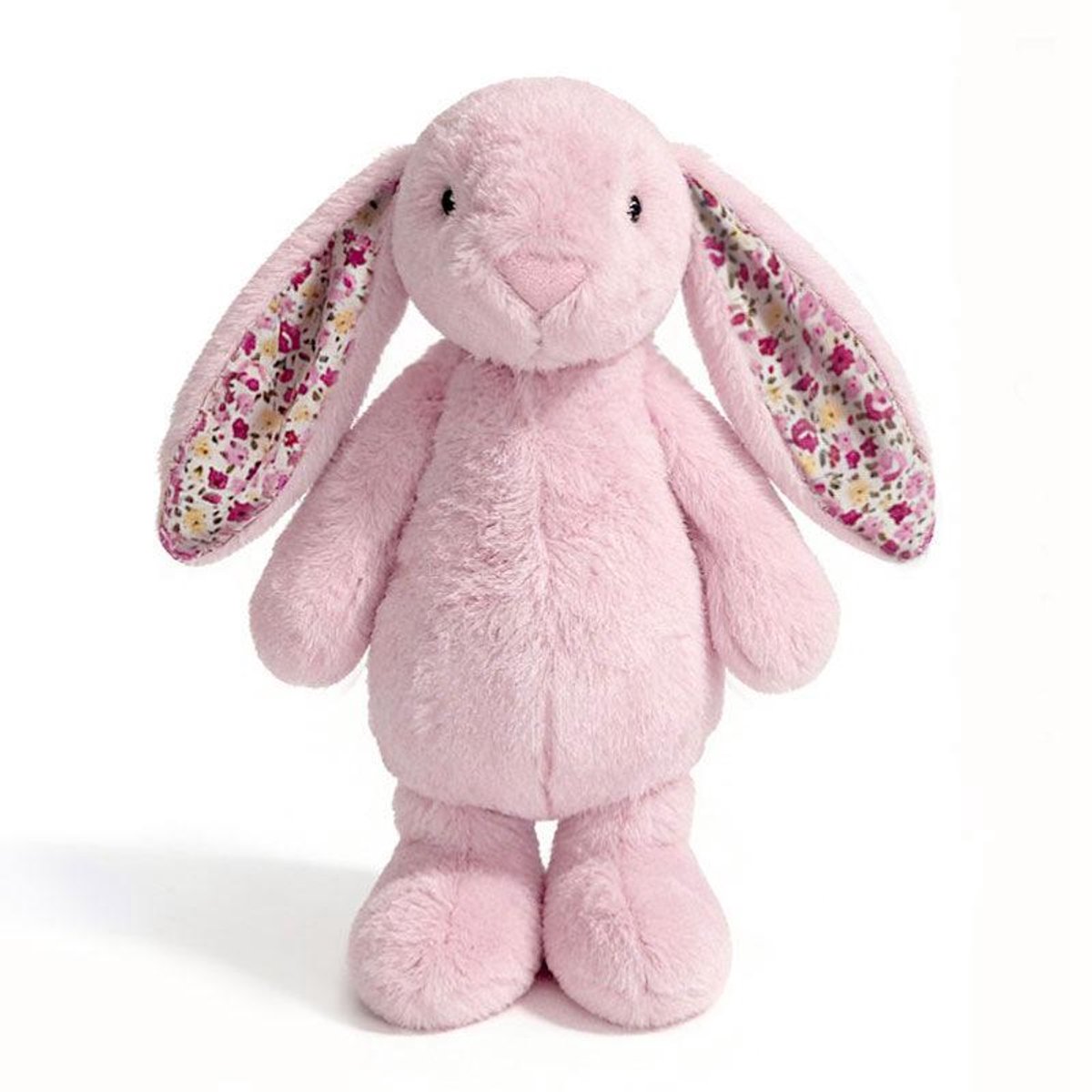 Casalora Pluche Knuffels – Konijn Knuffel 20 cm – Knuffel Met Bloemenoren Kawaii Design Zacht Knuffeldier – Roze