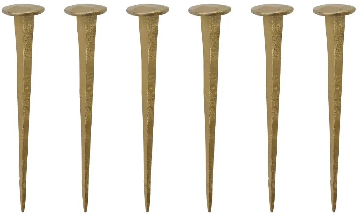 House Doctor Nagels Wall Messing afwerking 8cm - 6 stuks