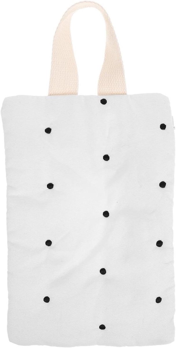 Hanger Doekjes Dispenser - Navulbare Pouch - Babyverzorging Onderweg - Lichtgewicht Katoen - 22.5 x 14 x 1 cm - Beige