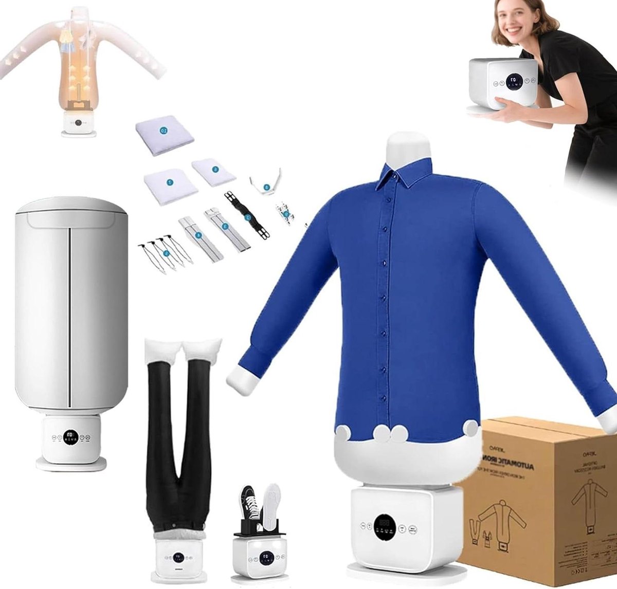 Automatische Strijkmachine - Kreukelverwijderaar - Kleding Strijken - Aromatherapie functie - 8-10 minuten - Meerkleurig