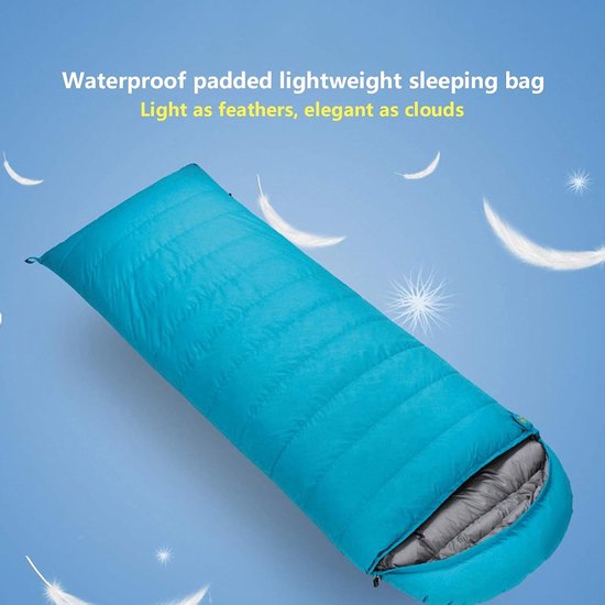Donzen Slaapzak - Eendendons Zak - Kamperen en Hiken - Waterdicht Ademend - 400g Vulling - Wit — afbeelding 3
