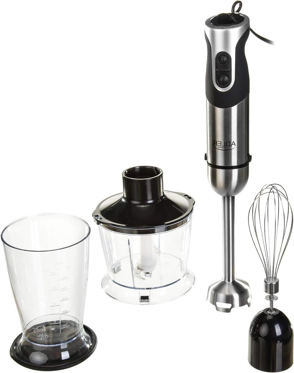 Staafmixer Set - Puree Blender - Keuken Assistent - Roestvrij Staal - 800 ml - Zwart