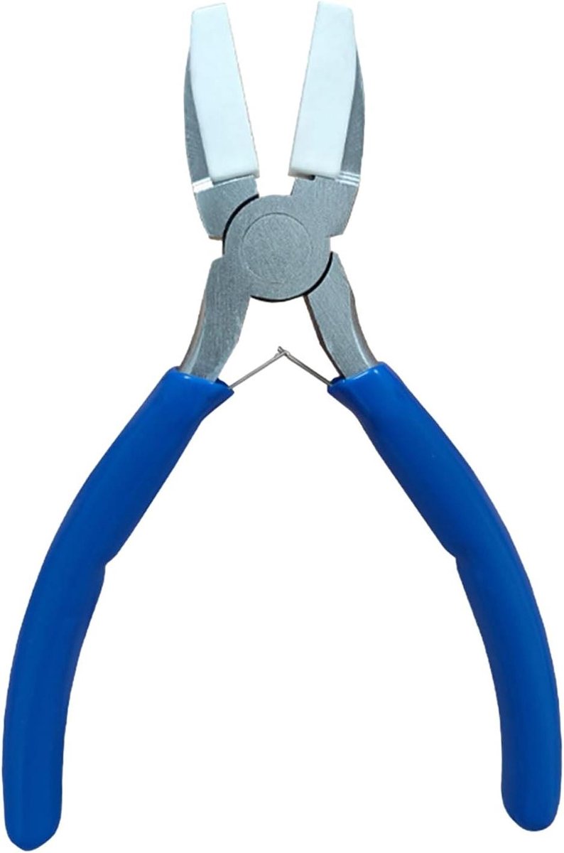 Platte tang - Nylon bekken tang - Sieraden maken - Zacht voor metaal - 133 cm - Groen blauw