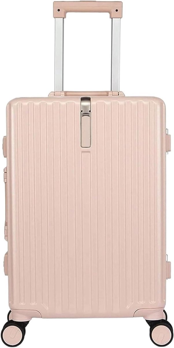 Handbagagekoffer - Reiskoffer Cabinekoffer - Reizen Organiseren - Lichtgewicht ABS - 28 inch - Roze