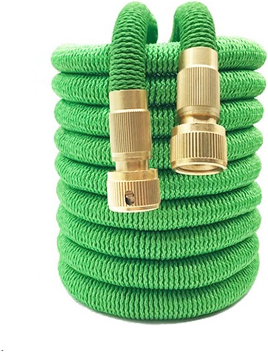 Tuinslang - Wateruitbreidbare slang - Tuin bewateren - Krimpt automatisch - 5 meter - Groen