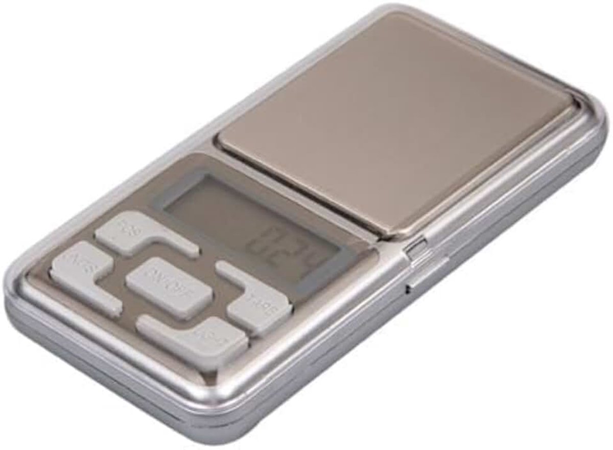 Digitale Precisieweegschaal, Keukenweegschaal, draagbaar, nauwkeurigheid 0,01 g/200 g, met lcd-display, tarra-functie, voor koken, koffie, medicijnen