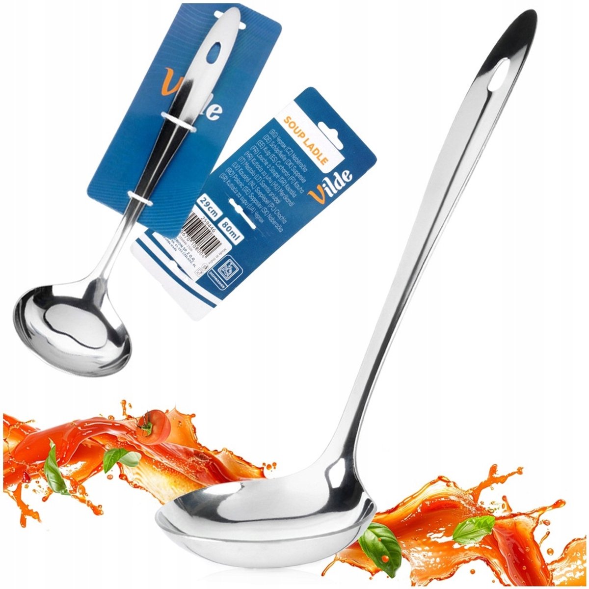 RVS Soeplepel 80ml - Keukenlepel voor Saus en Soep