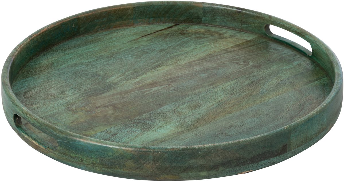 J-Line plateau - hout - donkergroen