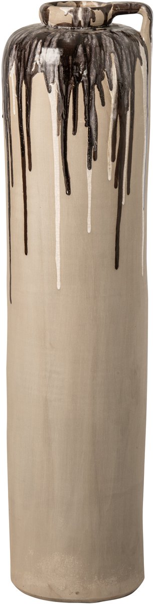 J-Line Vaas - keramiek - beige/bruin - large