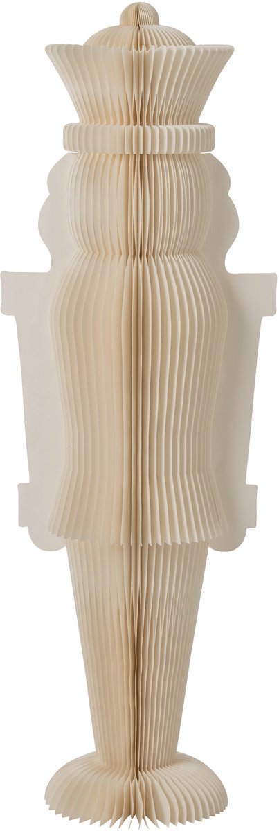 J-Line decoratie Notenkraker - papier - wit - large