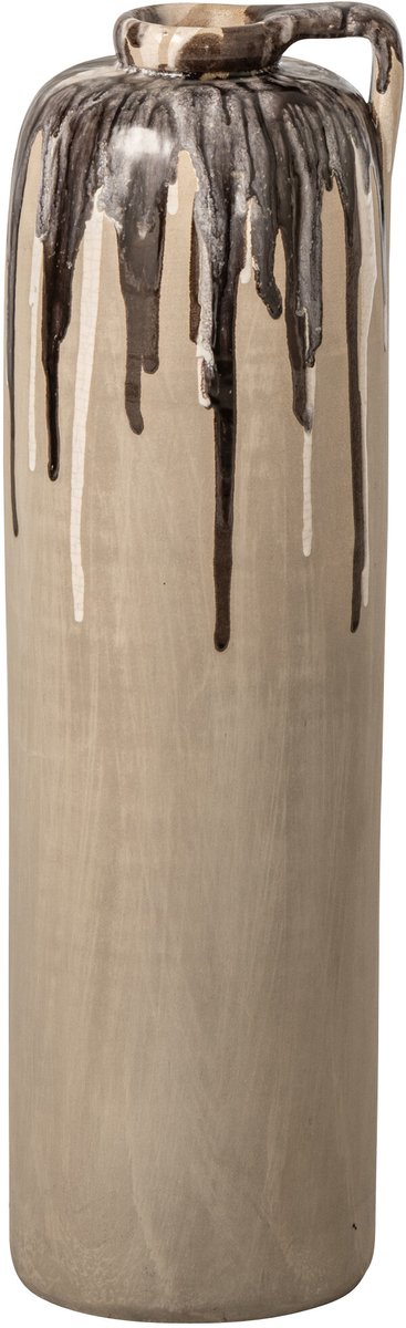 J-Line Vaas - keramiek - beige/bruin - small