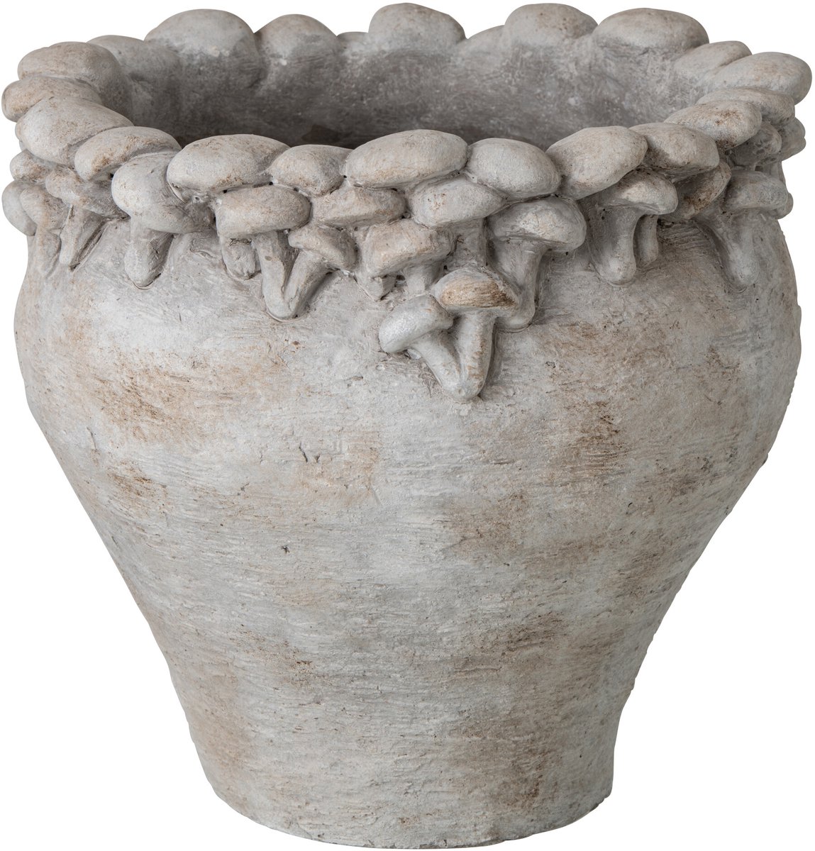 J-Line Bloempot - cement - lichtbeige - large