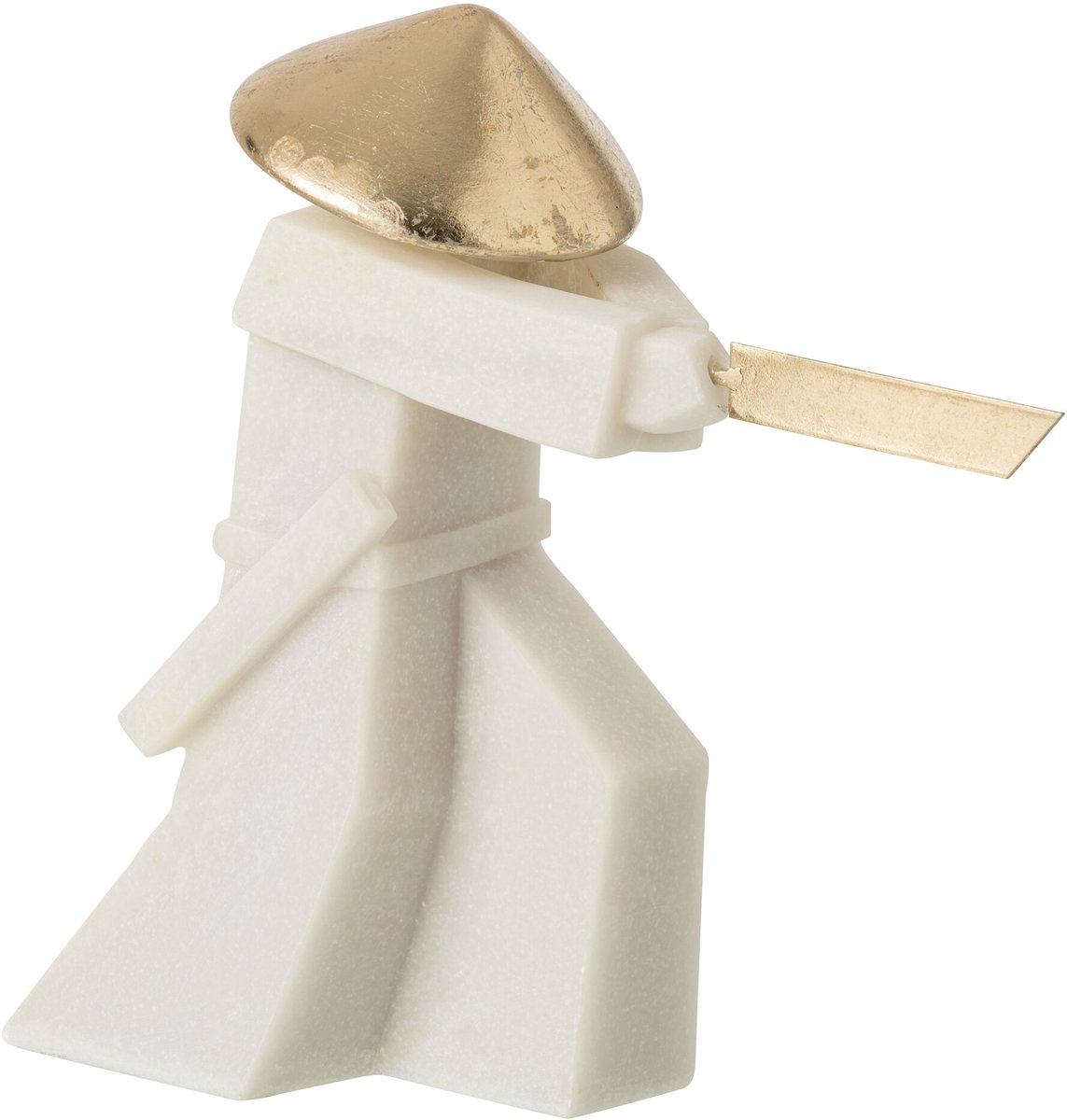 J-Line Martialartsfiguur - hars - wit/goud