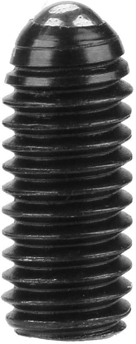 10 stks Koolstofstaal Bal Plunger, M5 Schroefdraad Hex Socket Moer Kogelveer Plunger Set Schroef voor Mechanische Apparatuur Installatie (M5 * 12)