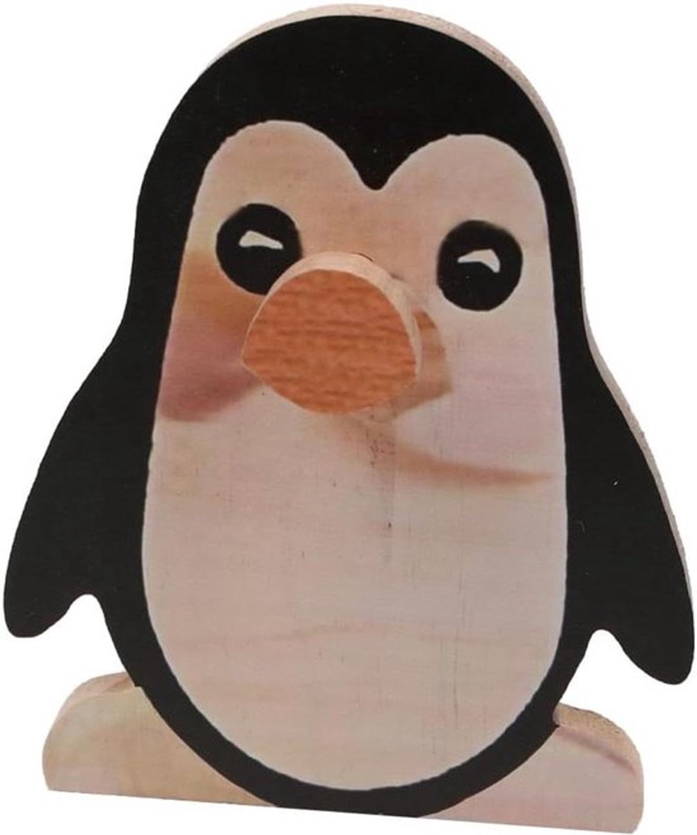 Houten Brillenstandaard - Creatieve Dieren Vorm - Brillenhouder - Zonnebrillen Display Rek - Kantoor Decoratie - Bureau Brillenhouder - Geschikt voor Brillen - Penguin.