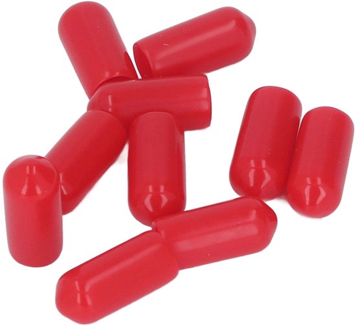 Beschermkappen 100 Stuks - PVC Schroefdraadbeschermer - Ronde Eindkappen - Rubberen Protector - Goede Elasticiteit - Geschikt voor Hydraulische Verbindingen