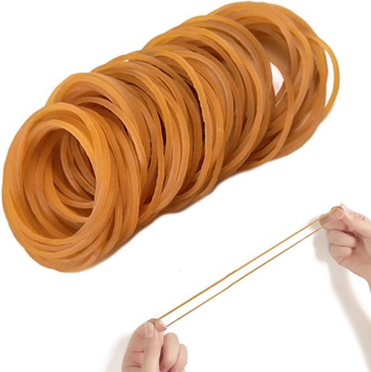 Rubberringen 63 x 3 mm - Sterke Elastische Ringen voor School, Kantoor en Thuisgebruik, Ideaal voor Organisatie en Creatieve Projecten