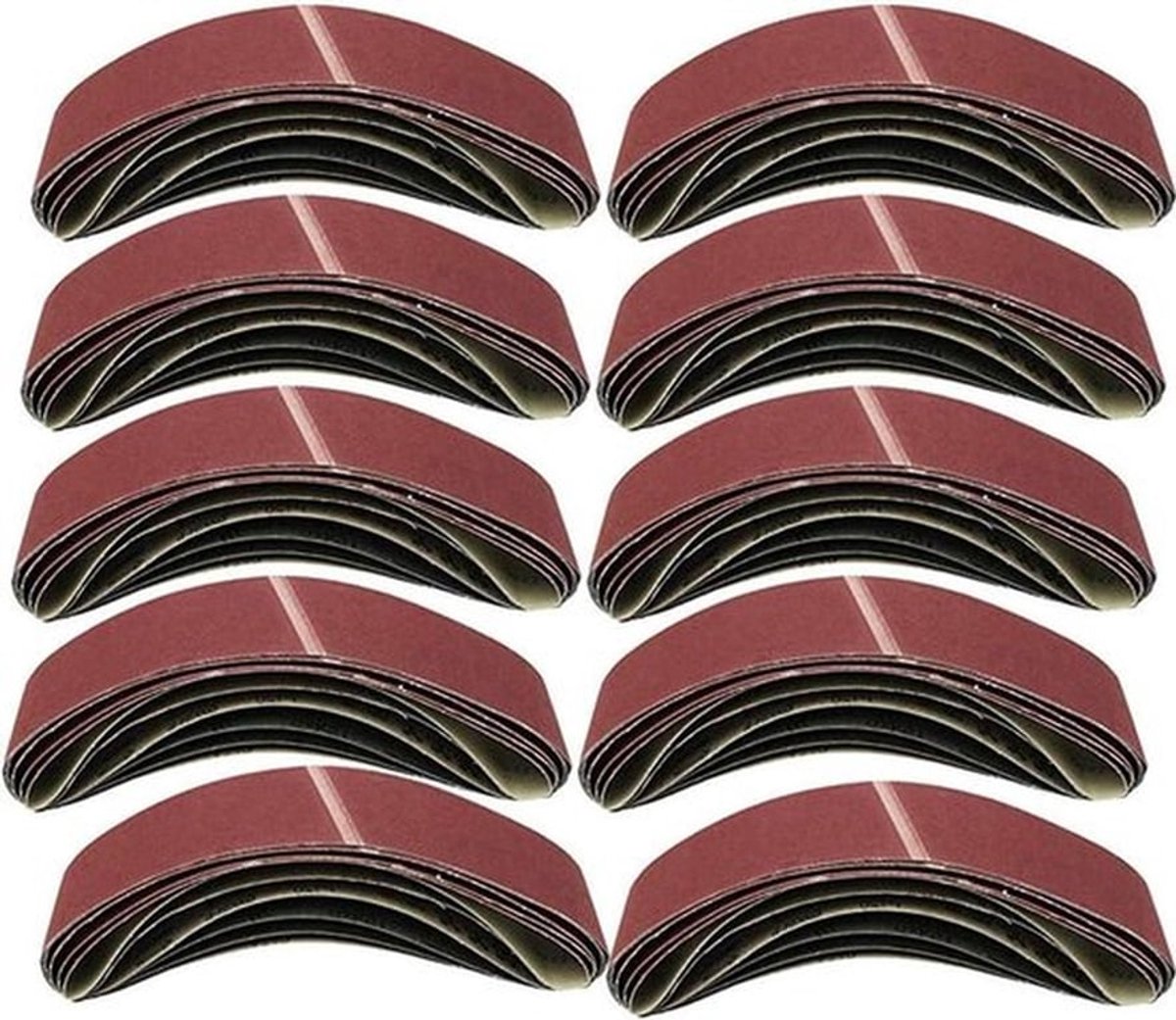 Schuurbanden - 10 Pack - Schuurpapier - Geschikt voor Schuren - 75mm x 533mm - 120 Korrel.